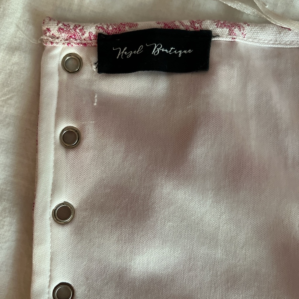pink & white corset top - Picture 3 of 5